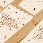 جعبه پاپ کورن سفید طلا کوب