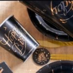 لیوان کاغذی مشکی طلا کوب