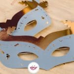 نقاب تولد طوسی طلا کوب