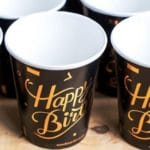 لیوان کاغذی مشکی طلا کوب