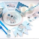 ریسه پرچمی تم فیل آبی