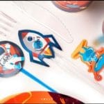 چاقو و چنگال با تم فضانورد