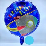 بادکنک فویلی آبی تم فضانورد