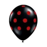 بادکنک مشکی خالدار قرمز