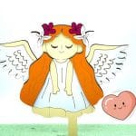 تاپر کیک فرشته مو بلند