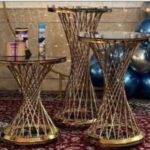 میز حصیری حجیم