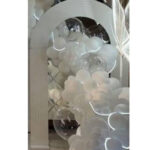 بک گراند چوبی قوس دار تو خالی 3 تکه