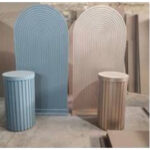 بک گراند چوبی قوس دار تو پر شیاردار