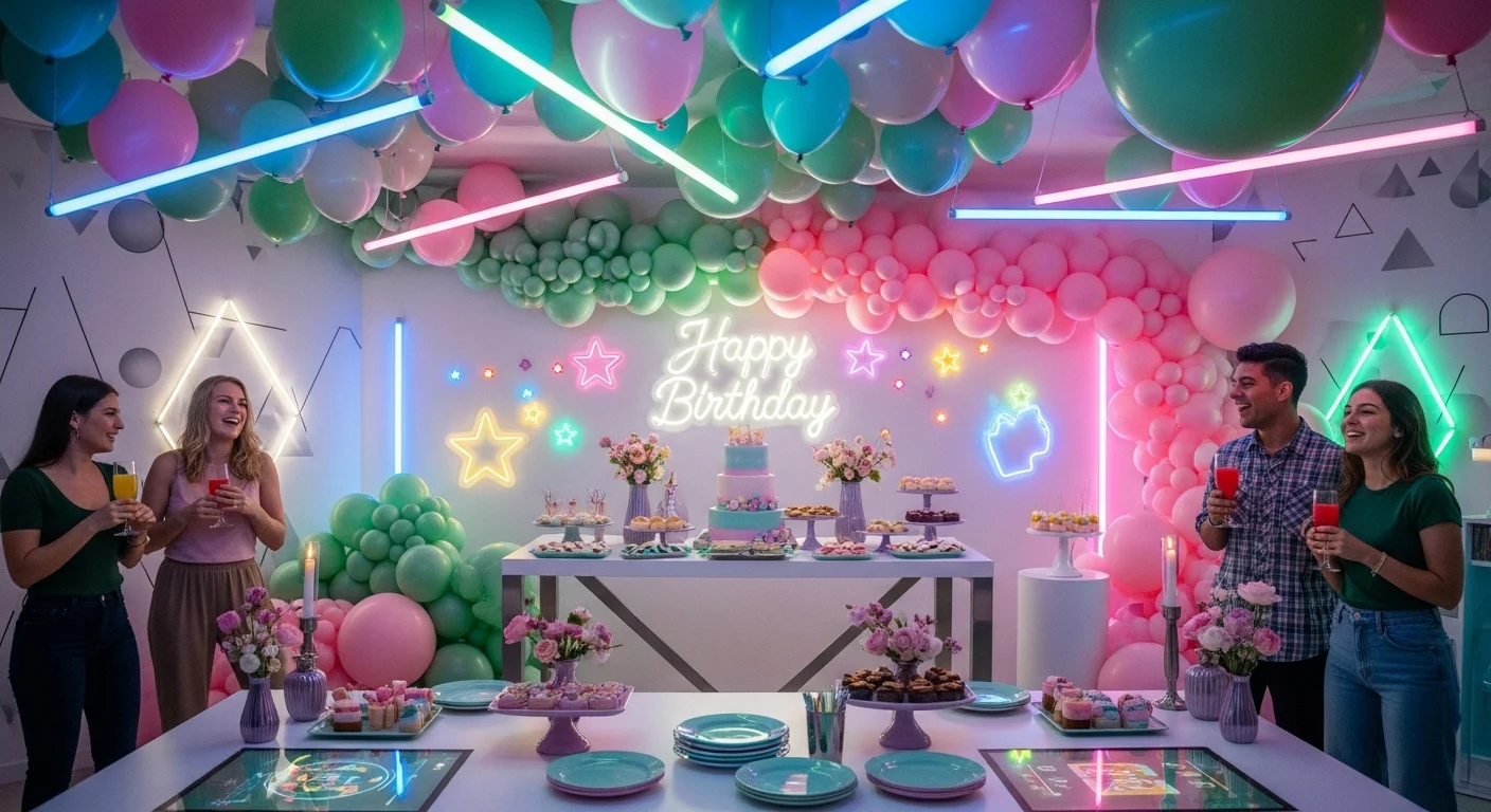 ترند رنگهای جشن تولد ۲۰۲۵ با ترکیب پاستلی و نئونی