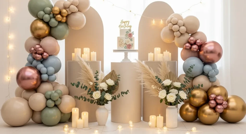 رندهای جشن تولد ۲۰۲۵ با تم‌های مینیمال و دکور اجاره‌ای