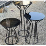 میز چتری کمر باریک رنگ کوره ای