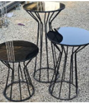 میز چتری کمر باریک رنگ کوره ای