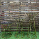 میز چتری کمر باریک رنگ آبکاری