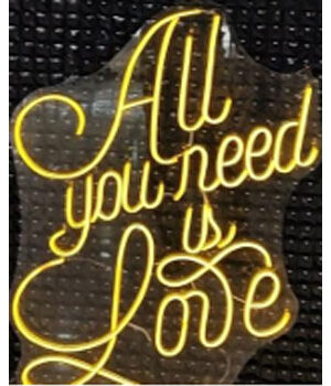 نئون پلکسی All you need is Love