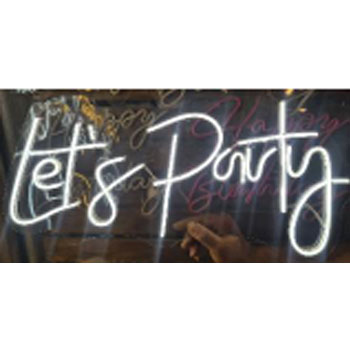 lets نئون پلکسی Lets Party