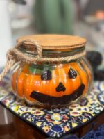 شمع طرح هالوین