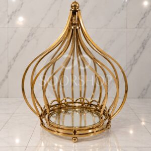 سبد بله برون قیفی کف دایره‌ای آینه‌ای – سه تکه