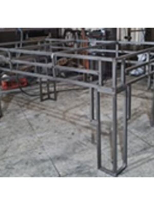 میز شام مستطیل رنگ کوره ای