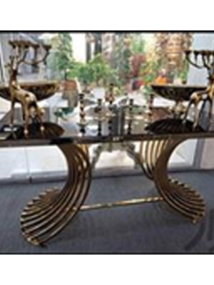 میز پذیرایی مستطیل طرح کمانی